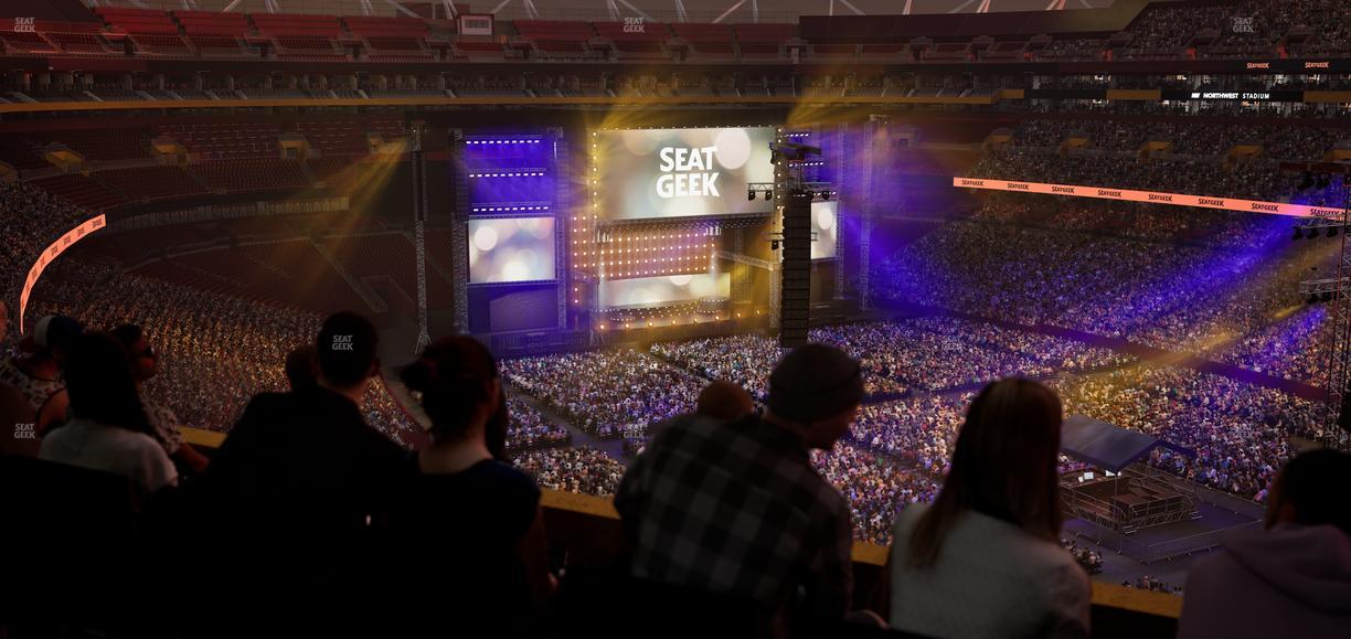 Northwest Stadium - Section Loge Suite East 424 Seat View