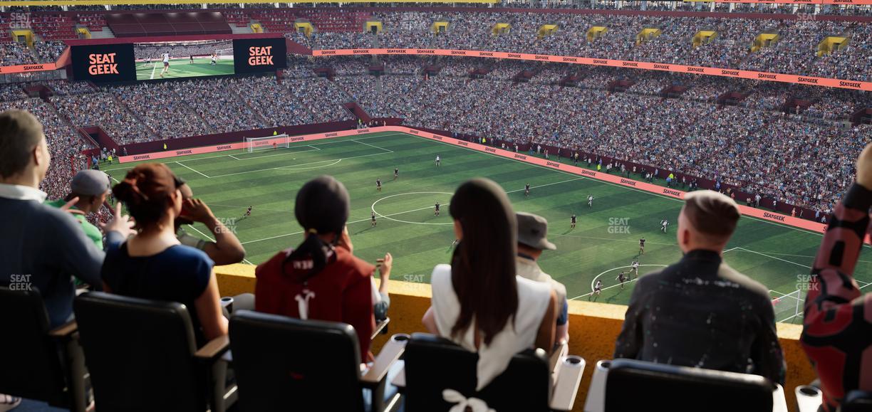 Northwest Stadium - Section Loge Suite East 424 Seat View