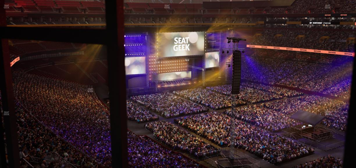 Northwest Stadium - Section Loge Suite East 425 Seat View