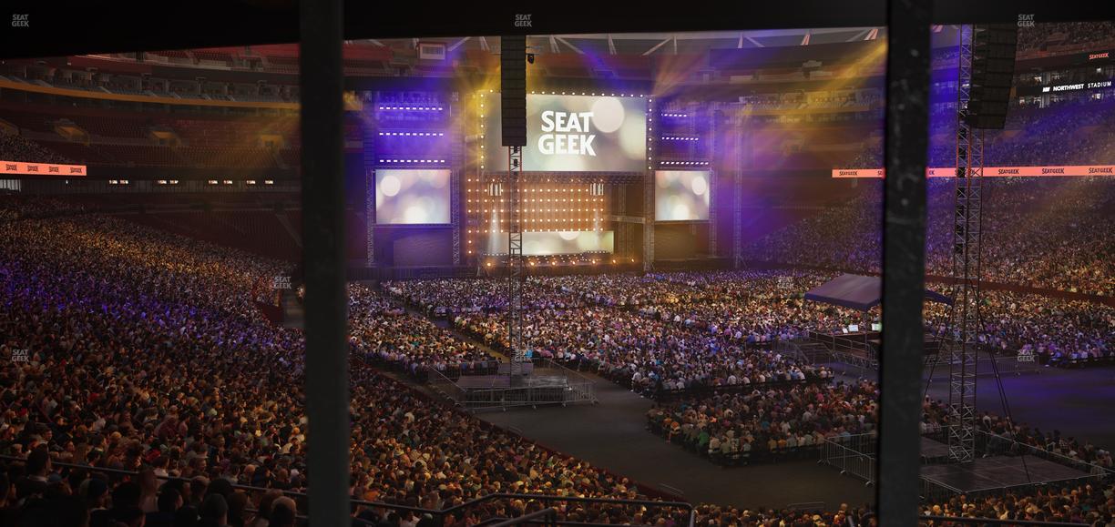 Northwest Stadium - Section Owners Club East Seat View