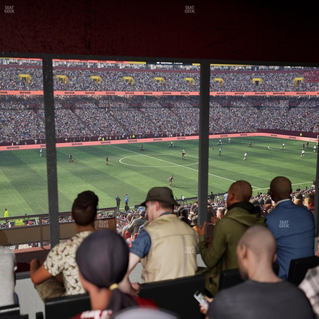 Northwest Stadium - Section Owners Club West Seat View