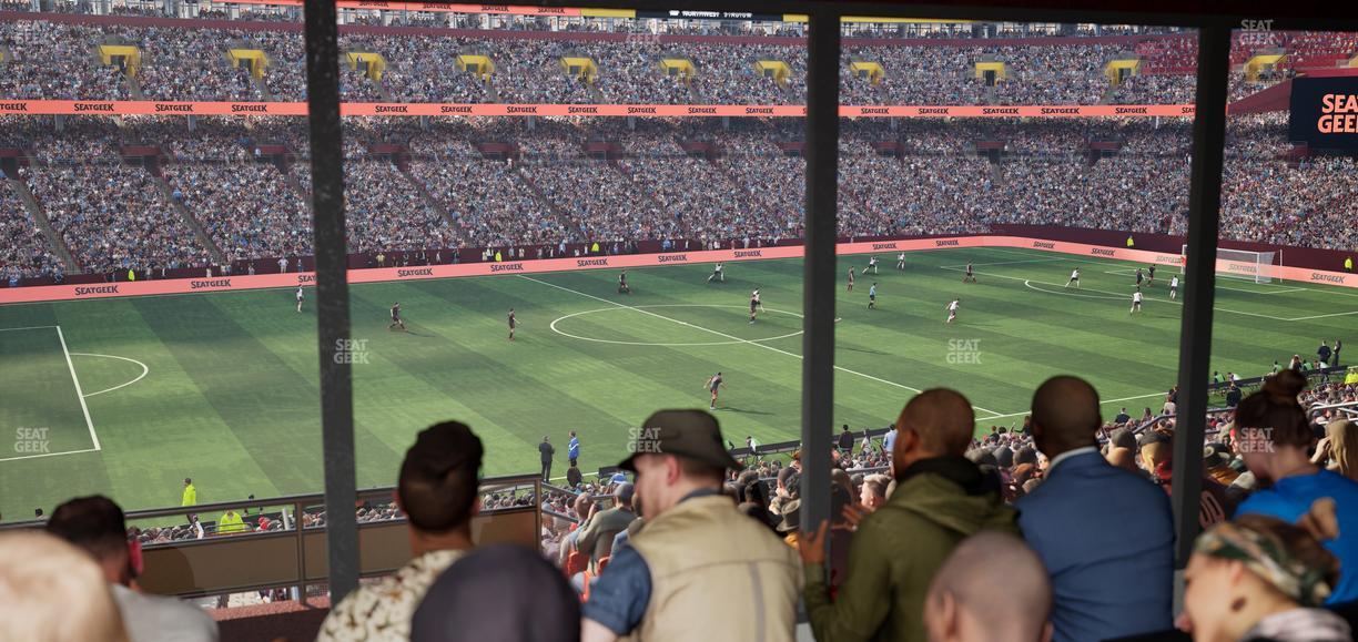 Northwest Stadium - Section Owners Club West Seat View