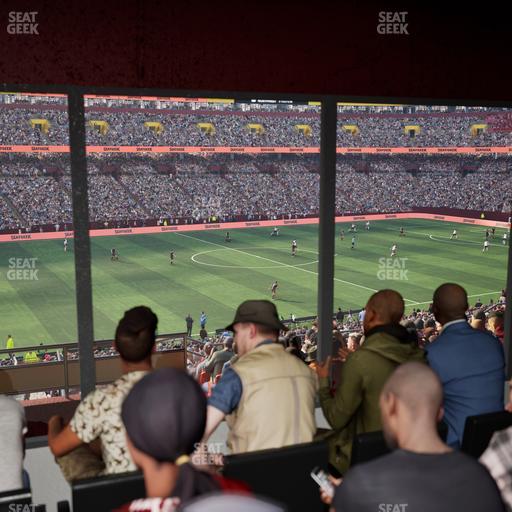 Northwest Stadium - Section Owners Club West Seat View