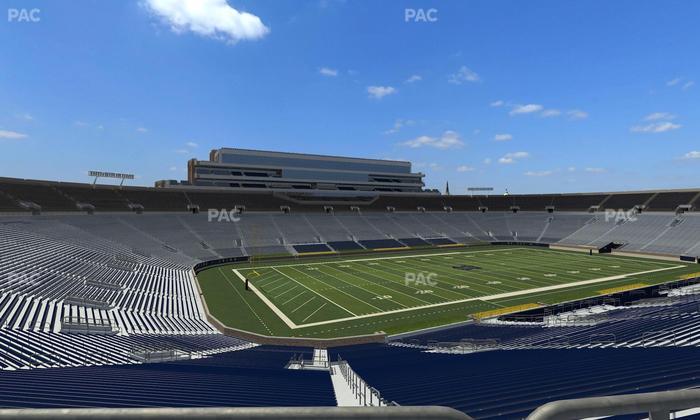 Notre Dame Stadium - Section 114 Seat View