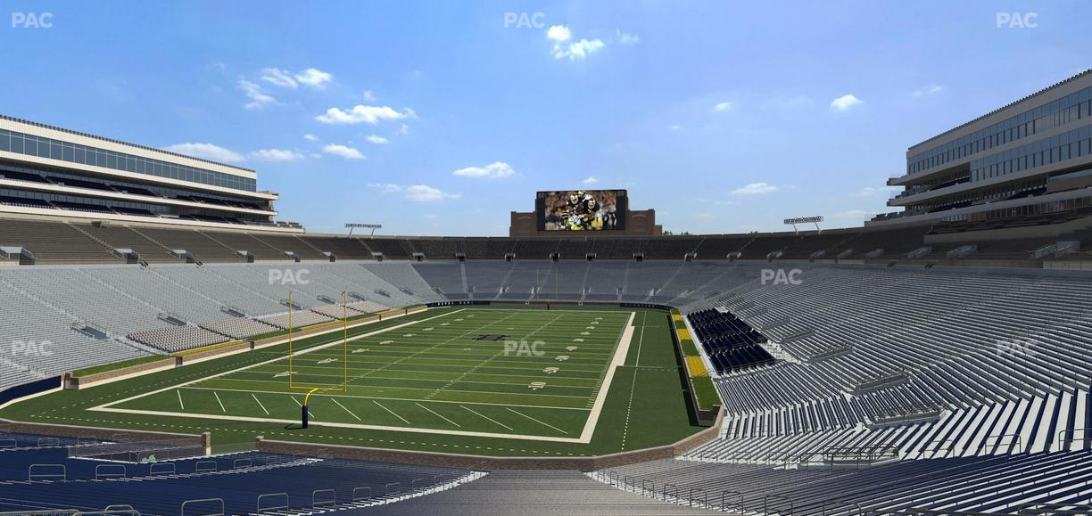 Notre Dame Stadium - Section 135 Seat View