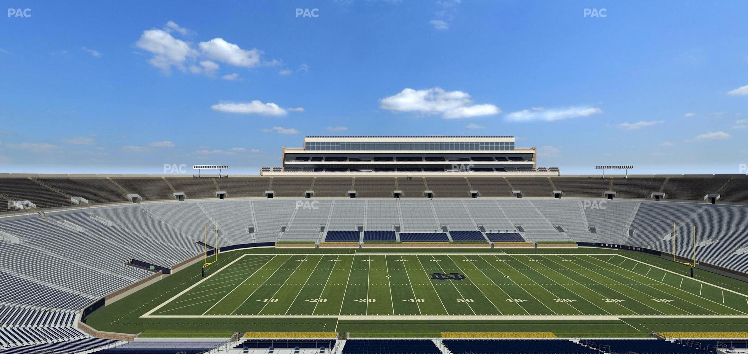 Notre Dame Stadium - Section 1842 Box 17 Seat View