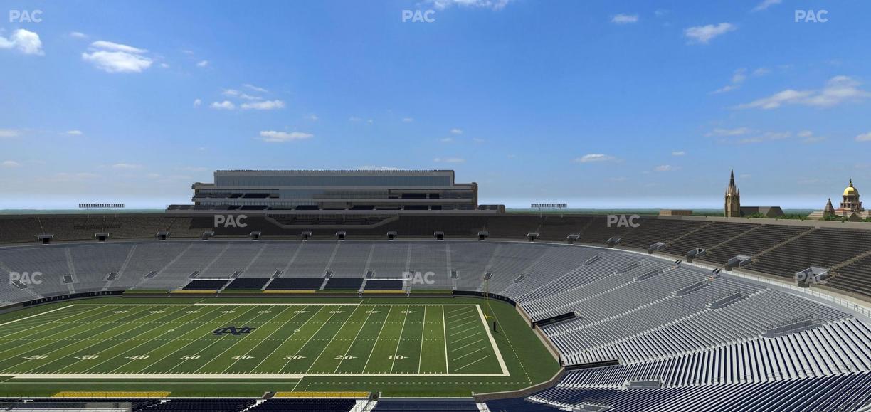 Notre Dame Stadium - Section Corbett Club 705 Seat View