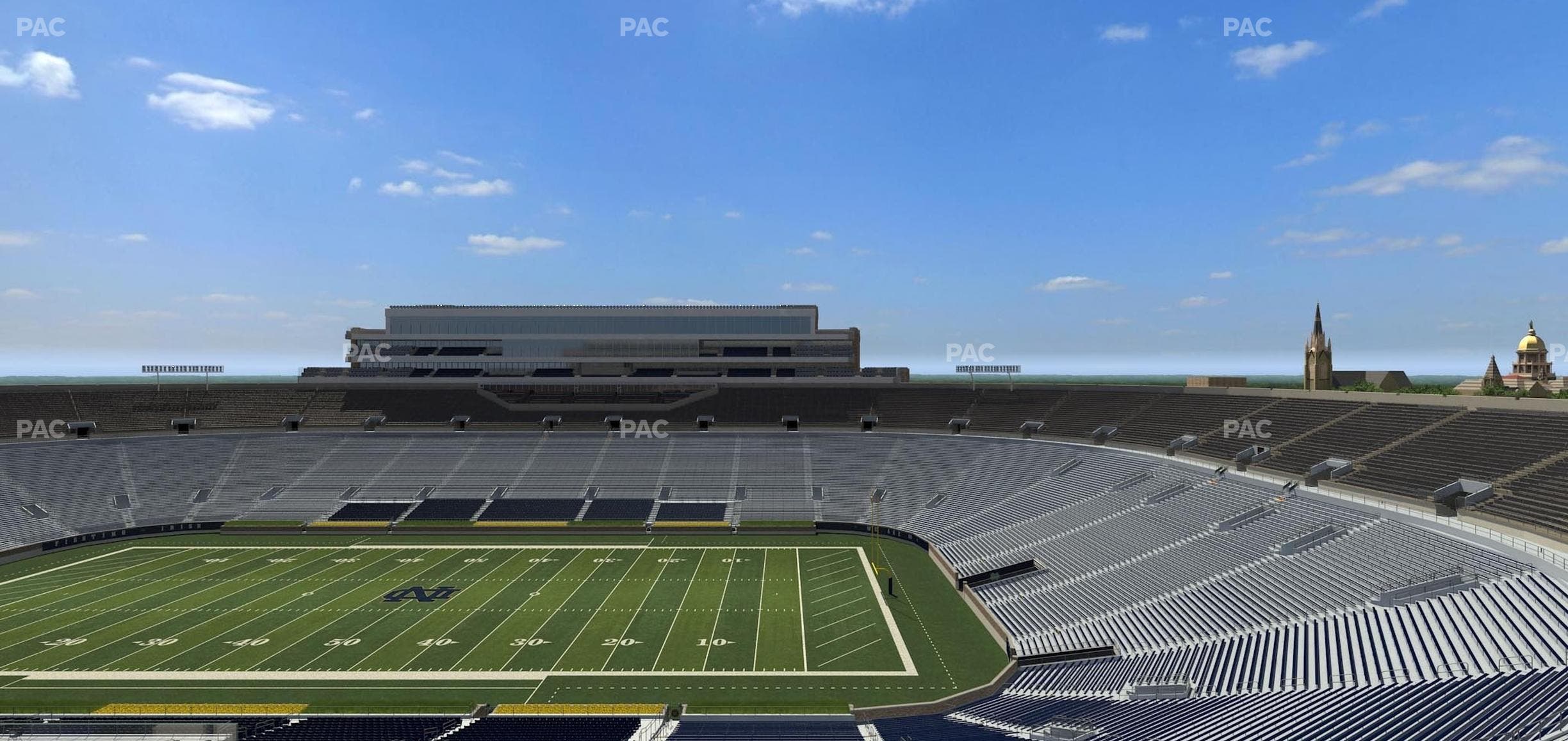 Notre Dame Stadium - Section Corbett Club 705 Seat View