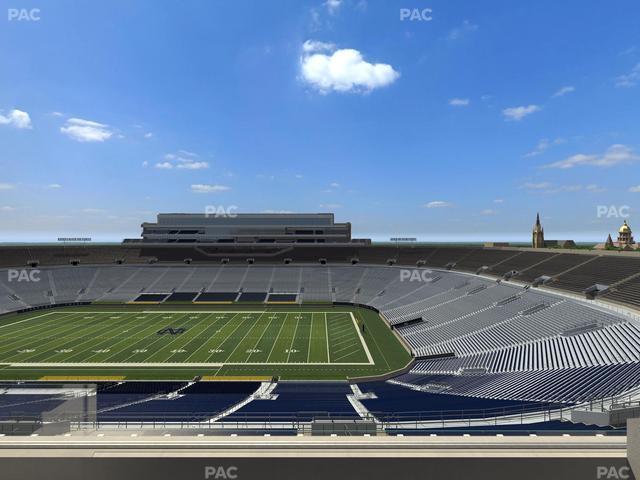 Notre Dame Stadium - Section Corbett Club 705 Seat View
