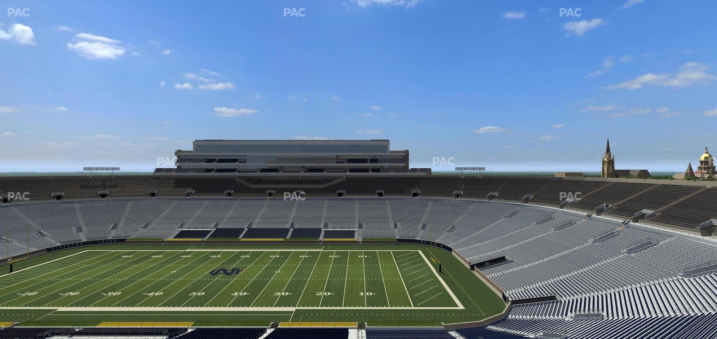 Notre Dame Stadium - Section Corbett Club 706 Seat View
