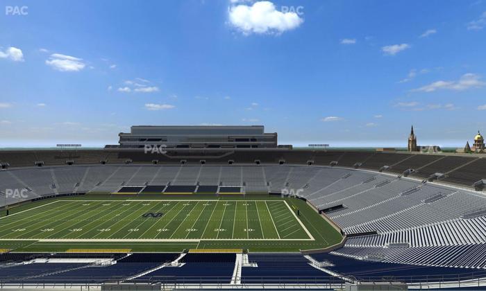 Notre Dame Stadium - Section Corbett Club 706 Seat View