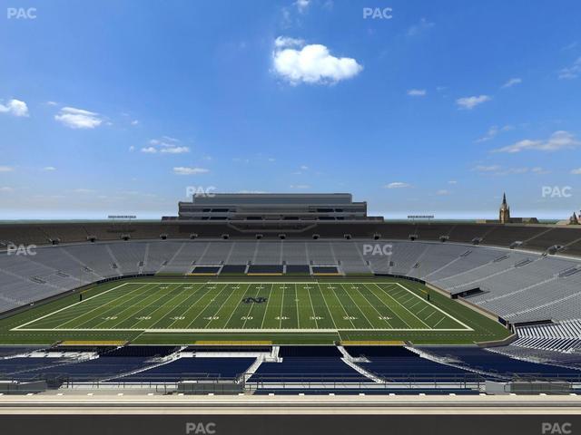Notre Dame Stadium - Section Corbett Club 708 Seat View