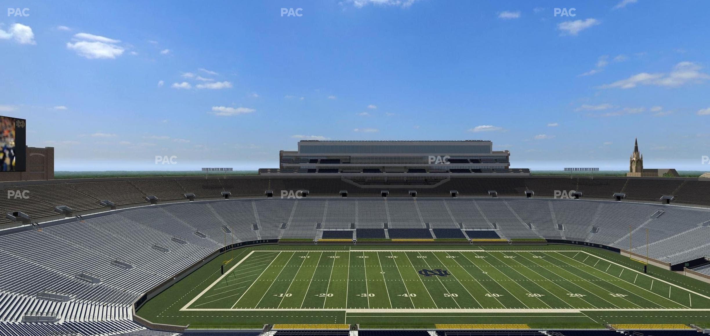 Notre Dame Stadium - Section Corbett Club 711 Seat View
