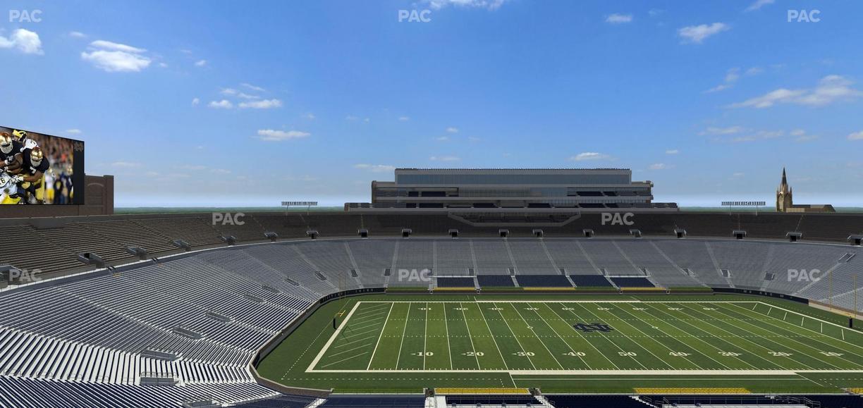 Notre Dame Stadium - Section Corbett Club 712 Seat View