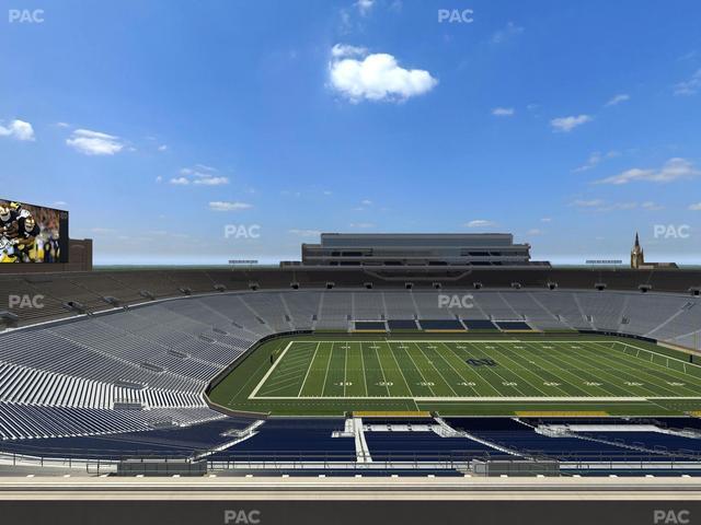 Notre Dame Stadium - Section Corbett Club 712 Seat View