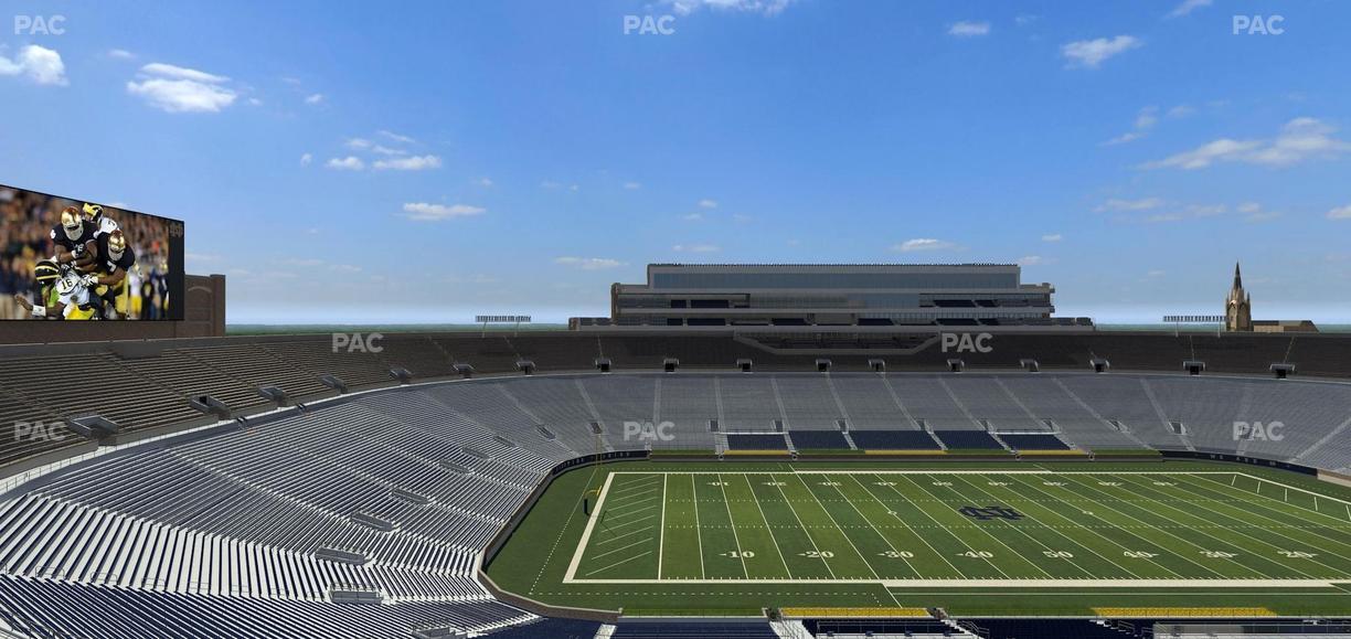 Notre Dame Stadium - Section Corbett Club 713 Seat View