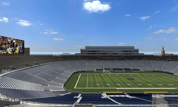 Notre Dame Stadium - Section Corbett Club 713 Seat View