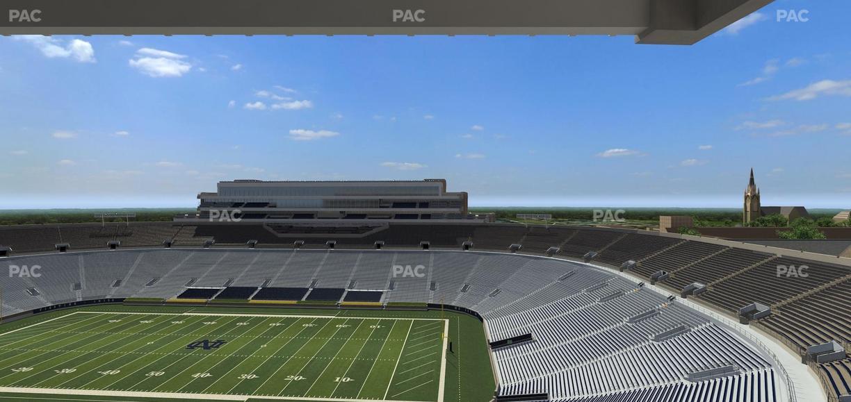 Notre Dame Stadium - Section Corbett Club 801 Seat View