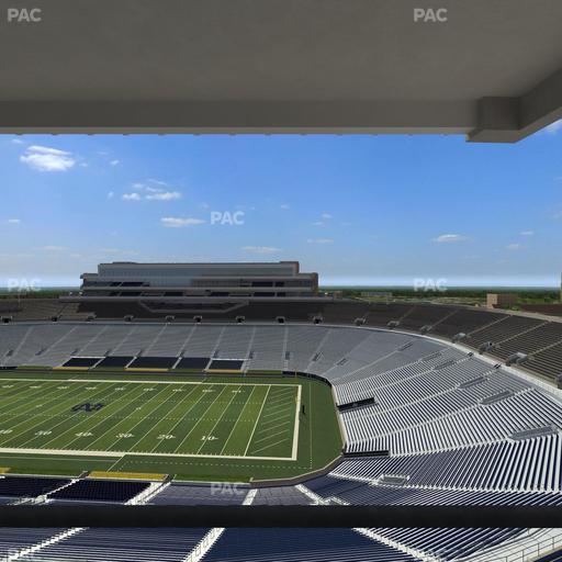 Notre Dame Stadium - Section Corbett Club 801 Seat View