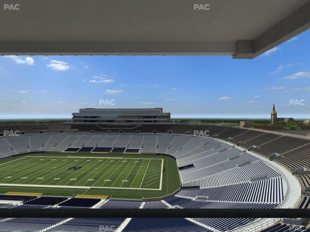 Notre Dame Stadium - Section Corbett Club 801 Seat View