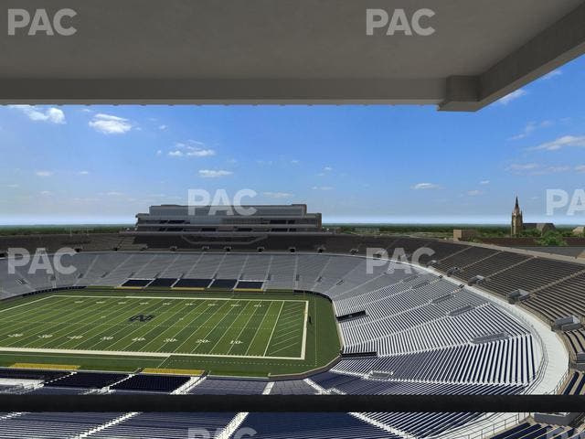 Notre Dame Stadium - Section Corbett Club 801 Seat View