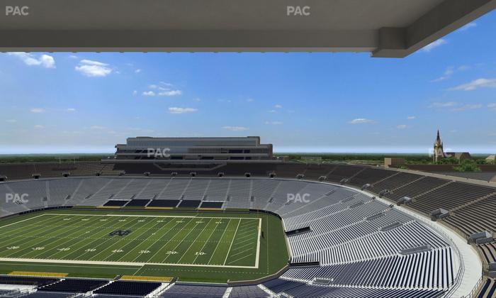 Notre Dame Stadium - Section Corbett Club 801 Seat View