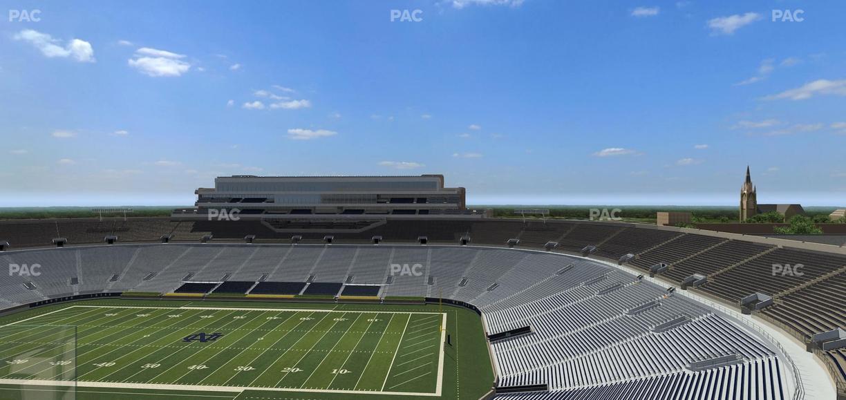 Notre Dame Stadium - Section Corbett Club 801 Seat View
