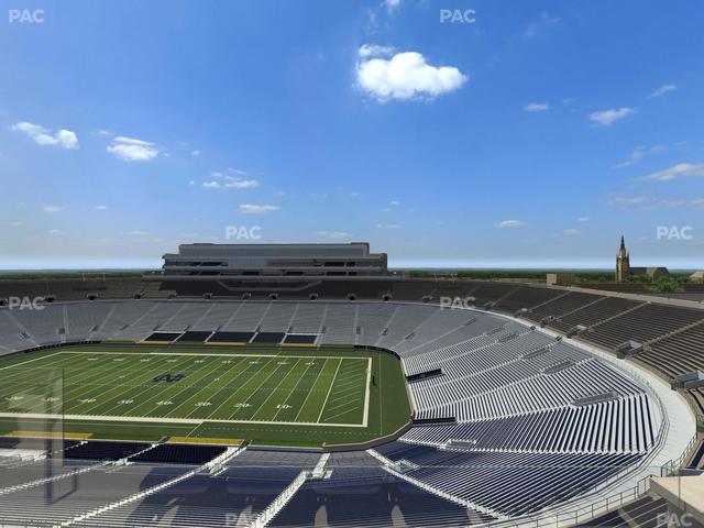 Notre Dame Stadium - Section Corbett Club 801 Seat View