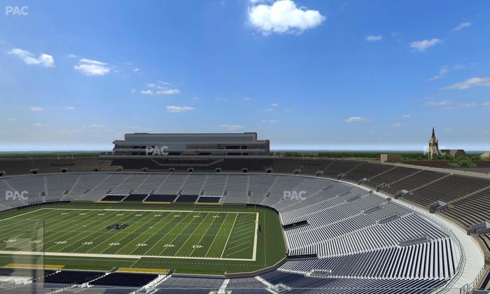 Notre Dame Stadium - Section Corbett Club 801 Seat View