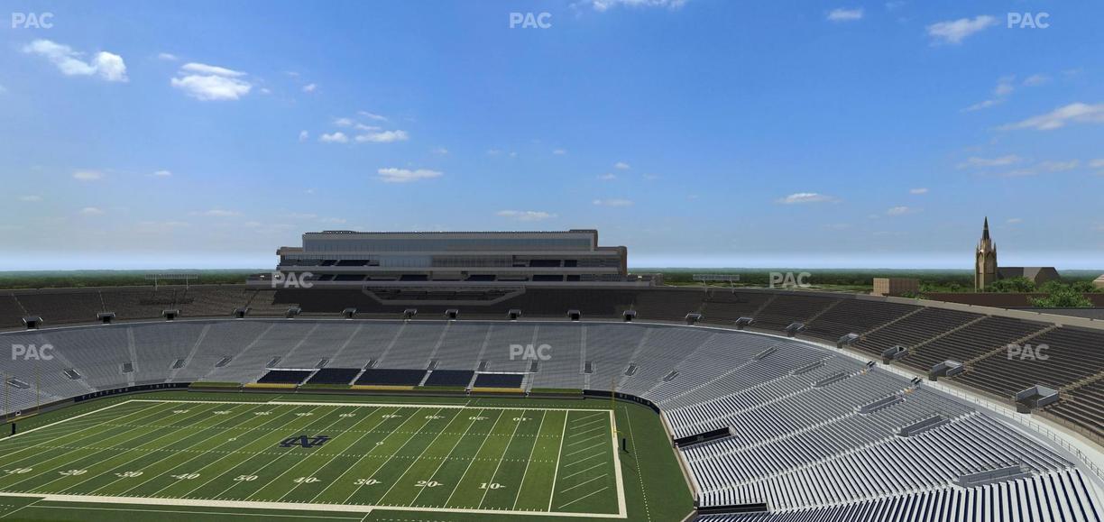 Notre Dame Stadium - Section Corbett Club 802 Seat View