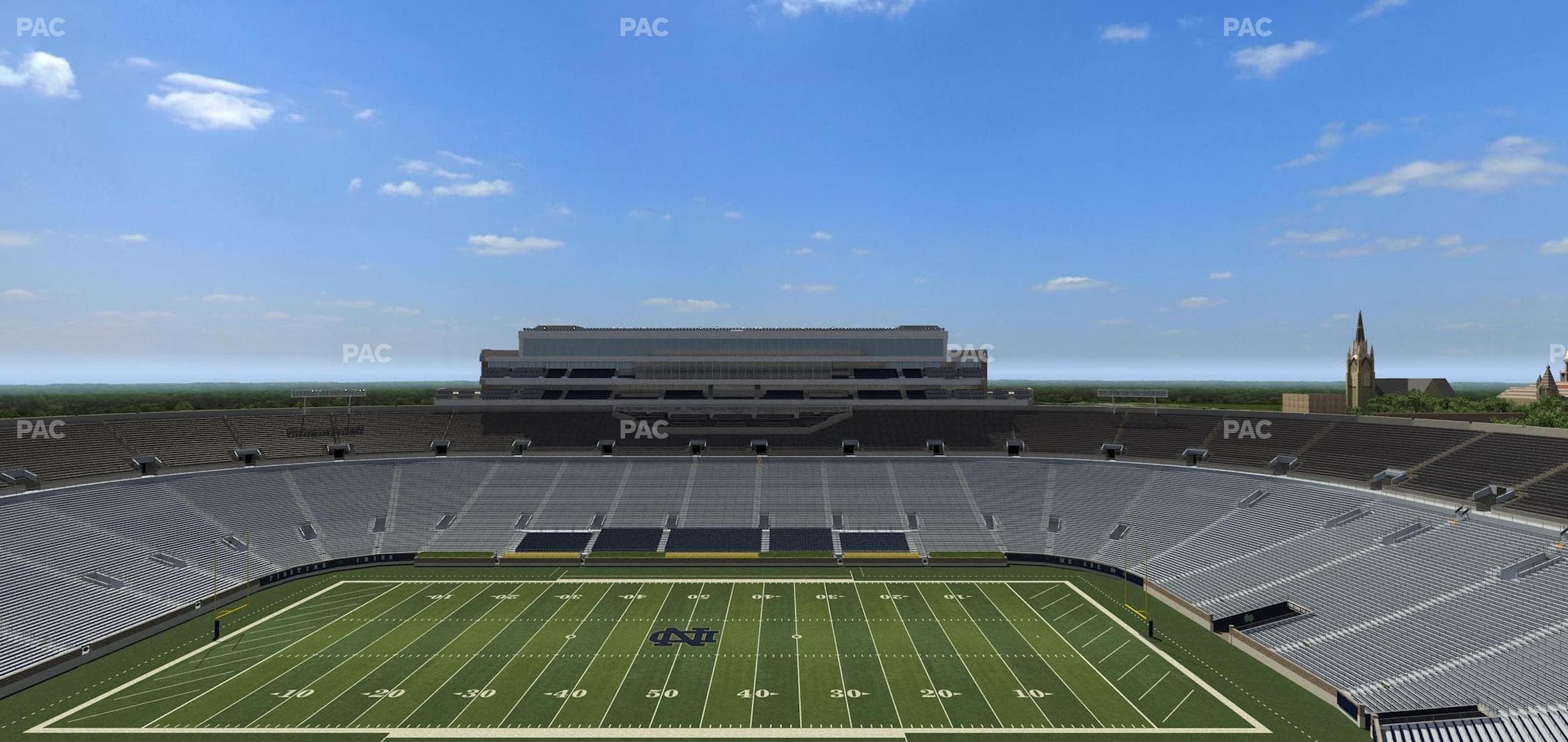Notre Dame Stadium - Section Corbett Club 806 Seat View