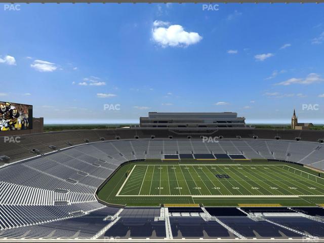 Notre Dame Stadium - Section Corbett Club 810 Seat View
