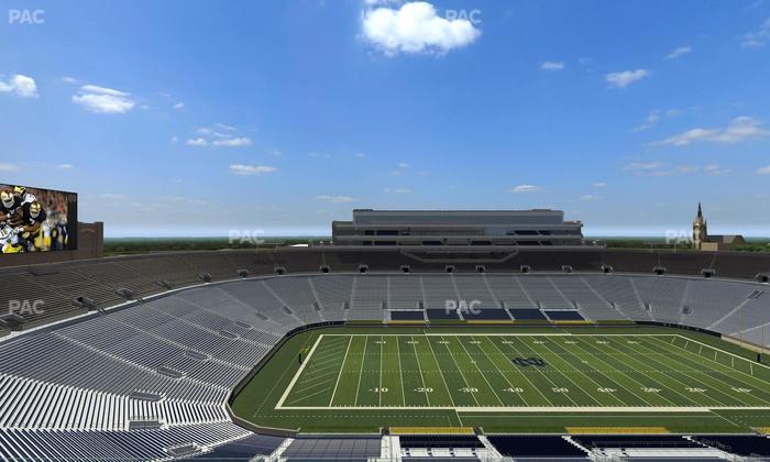Notre Dame Stadium - Section Corbett Club 810 Seat View