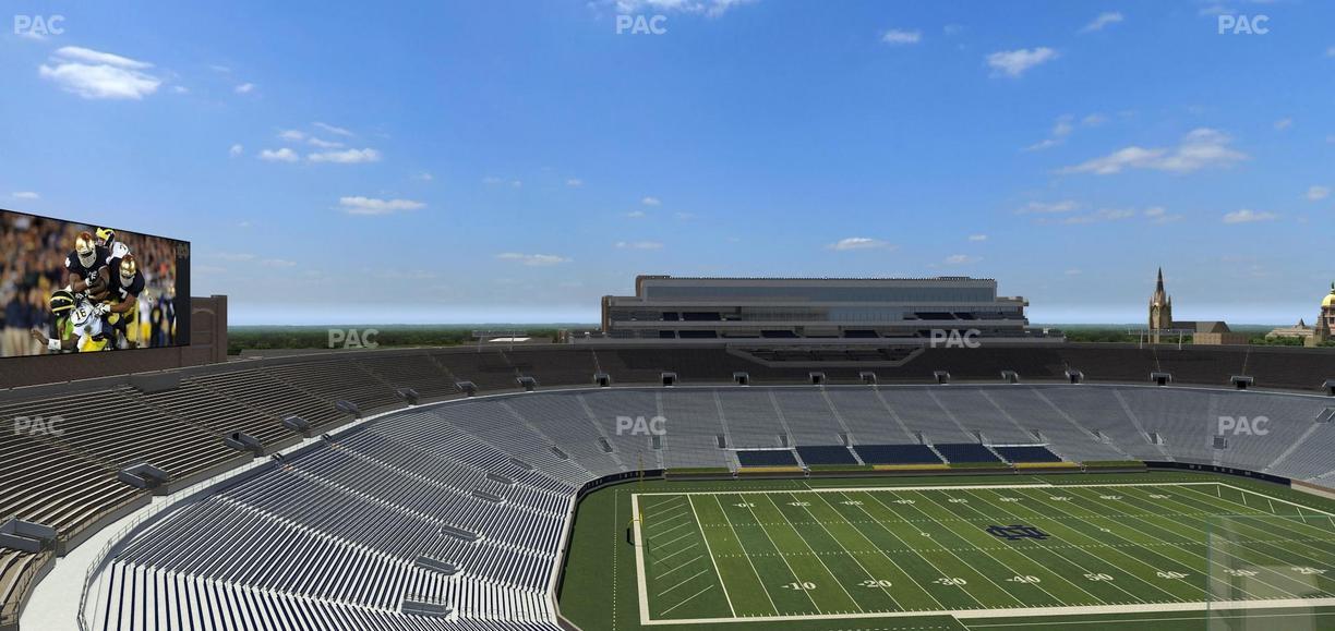 Notre Dame Stadium - Section Corbett Club 813 Seat View
