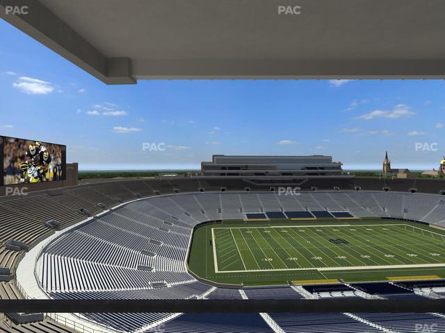 Notre Dame Stadium - Section Corbett Club 813 Seat View