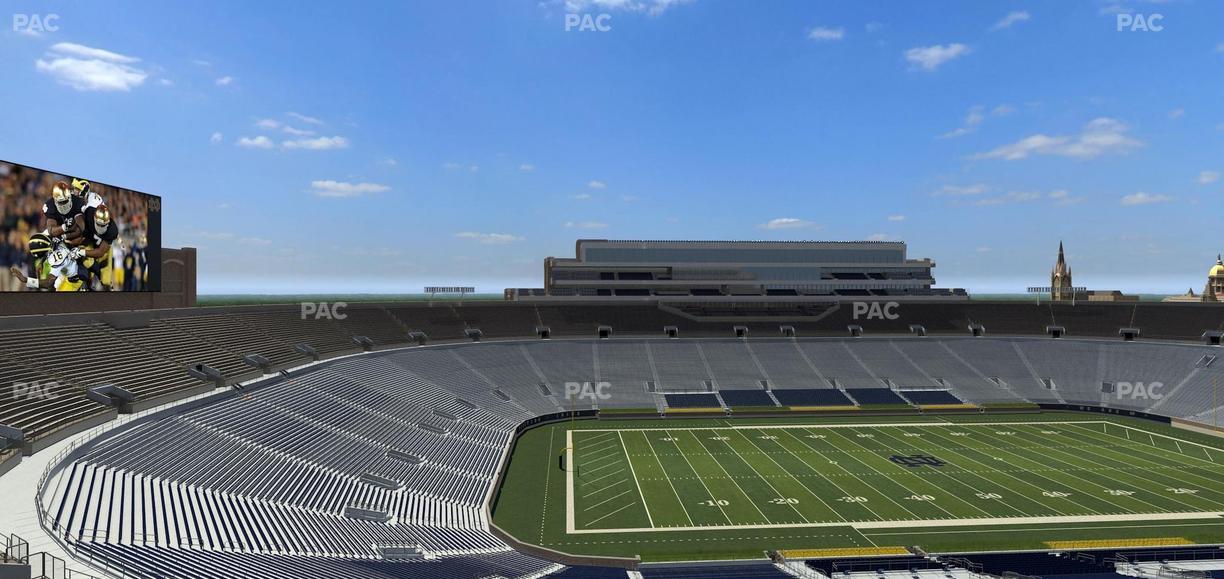 Notre Dame Stadium - Section Corbett Loge 715 Seat View