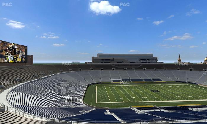Notre Dame Stadium - Section Corbett Loge 715 Seat View