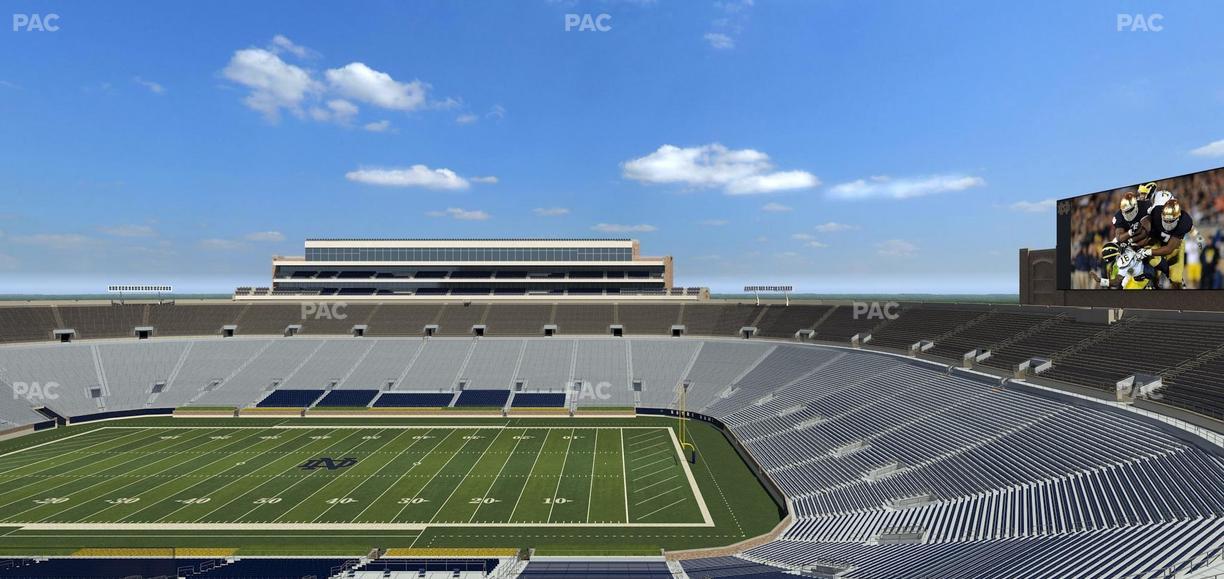 Notre Dame Stadium - Section Duncan Club 724 Seat View