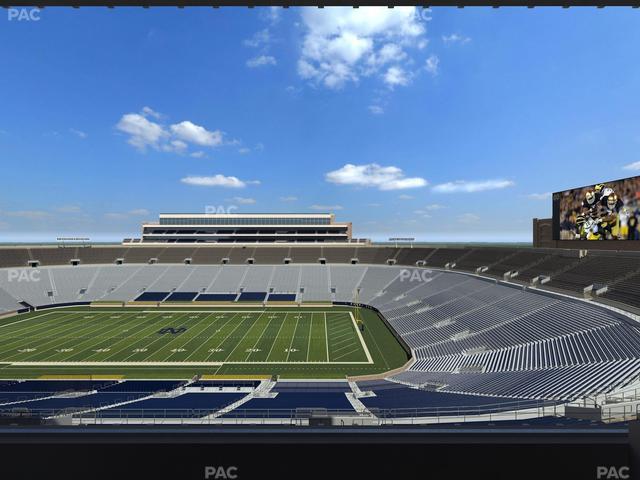 Notre Dame Stadium - Section Duncan Club 724 Seat View