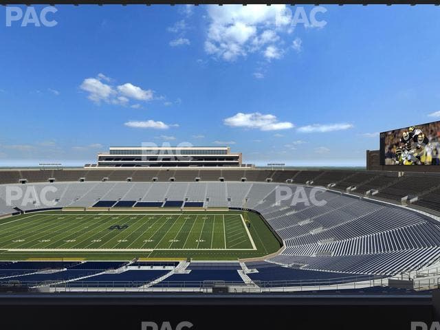 Notre Dame Stadium - Section Duncan Club 724 Seat View