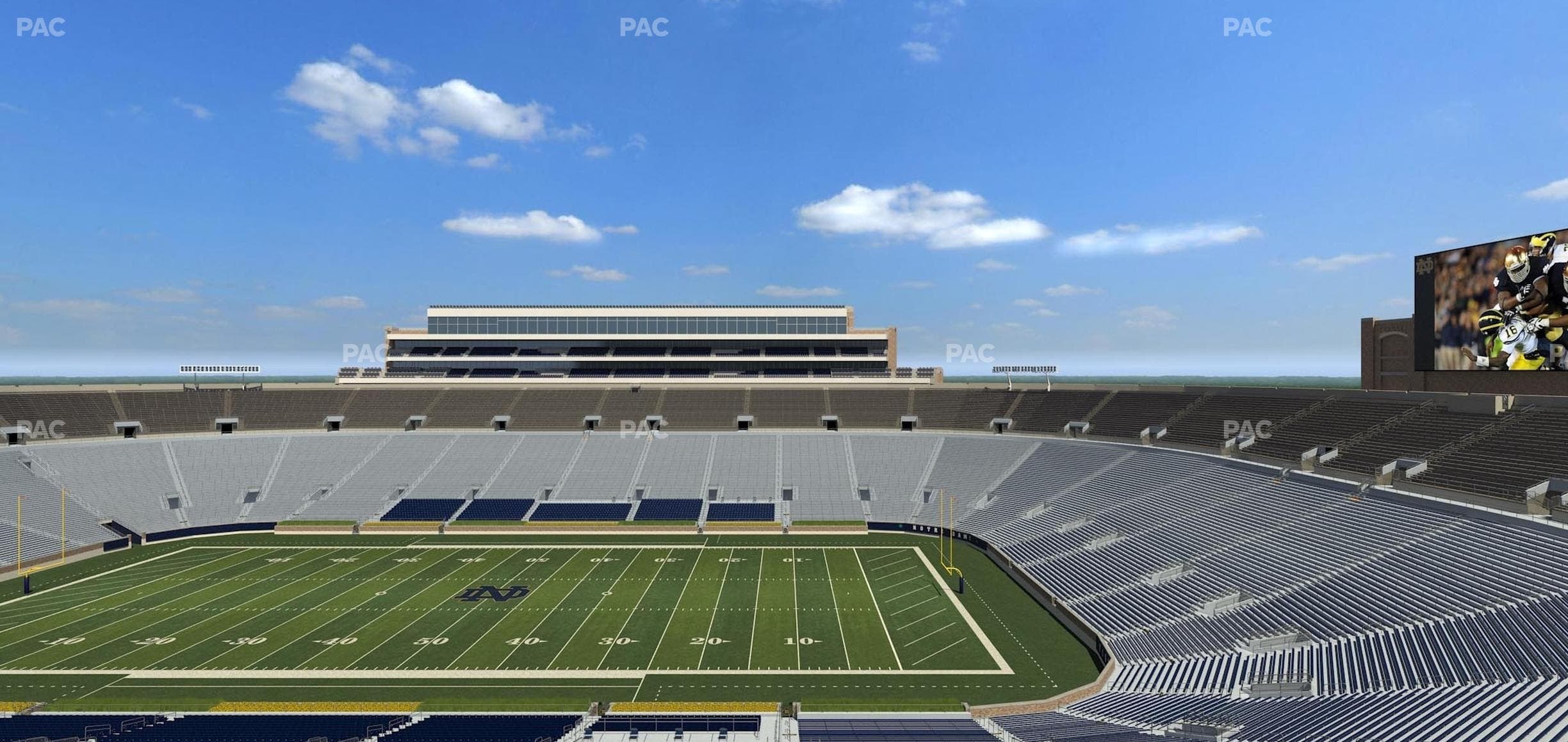 Notre Dame Stadium - Section Duncan Club 725 Seat View