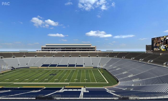Notre Dame Stadium - Section Duncan Club 725 Seat View