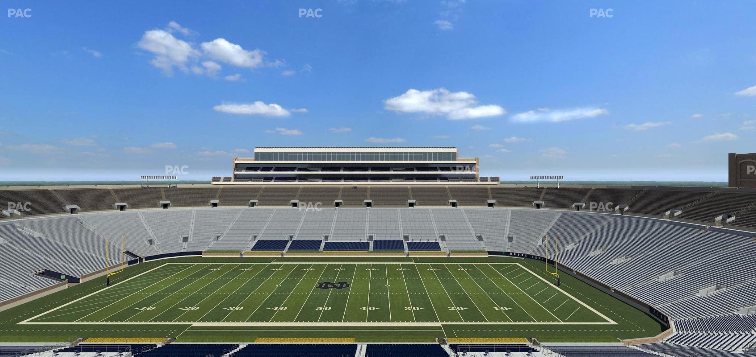 Notre Dame Stadium - Section Duncan Club 727 Seat View