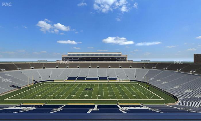 Notre Dame Stadium - Section Duncan Club 727 Seat View