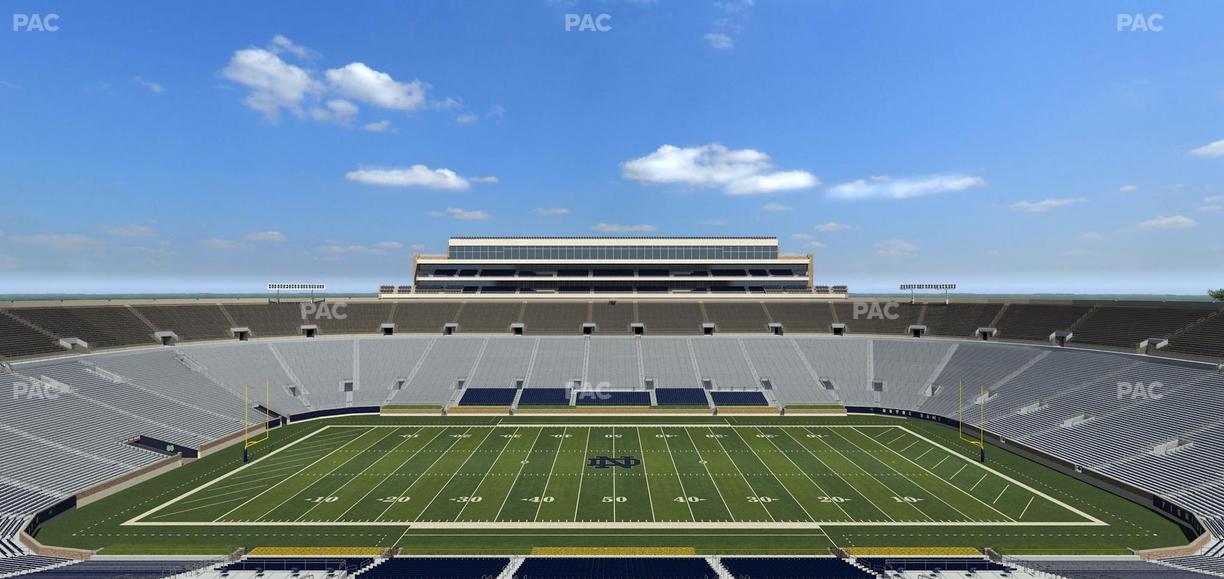 Notre Dame Stadium - Section Duncan Club 728 Seat View