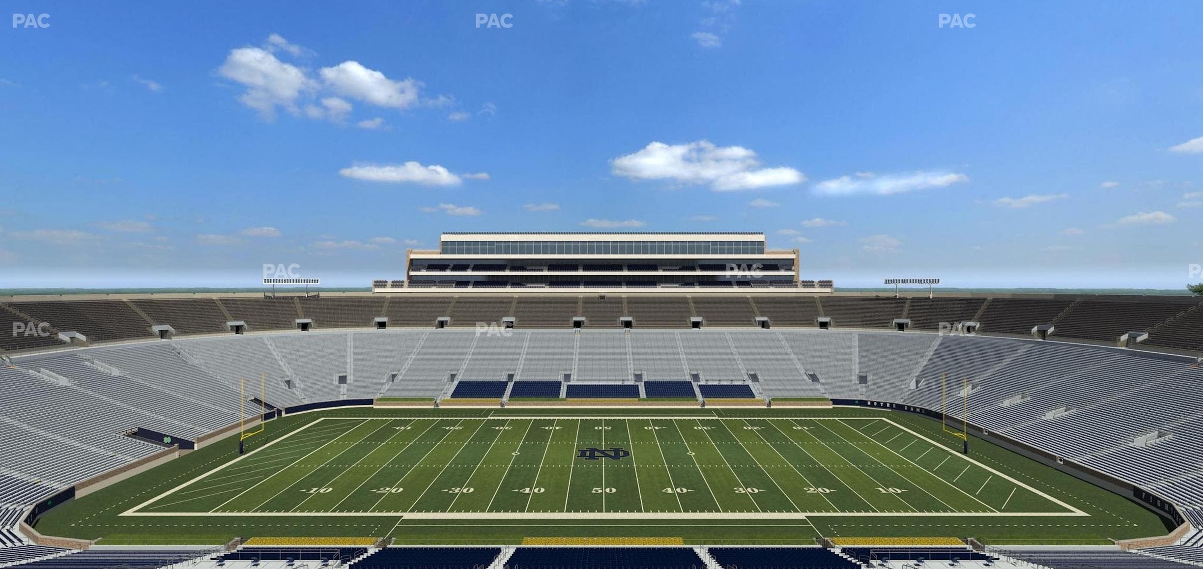 Notre Dame Stadium - Section Duncan Club 728 Seat View