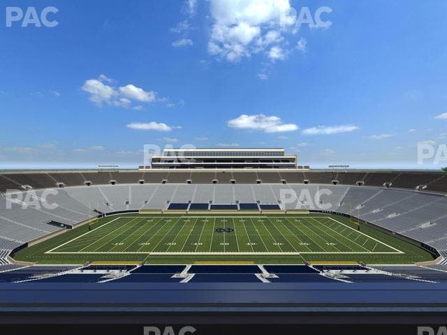 Notre Dame Stadium - Section Duncan Club 728 Seat View