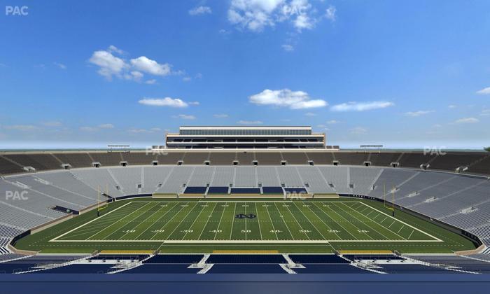 Notre Dame Stadium - Section Duncan Club 728 Seat View