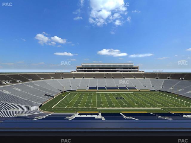 Notre Dame Stadium - Section Duncan Club 730 Seat View