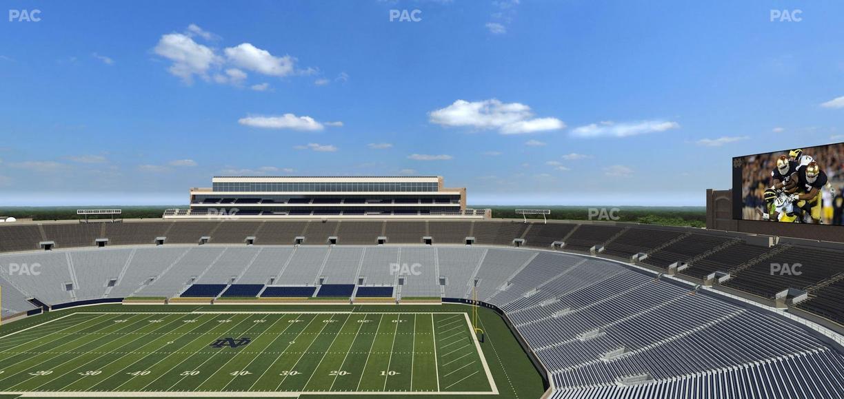 Notre Dame Stadium - Section Duncan Club 822 Seat View